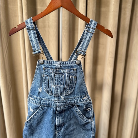 Carnage Distressed Blue Denim Overalls - Picture 2 of 3